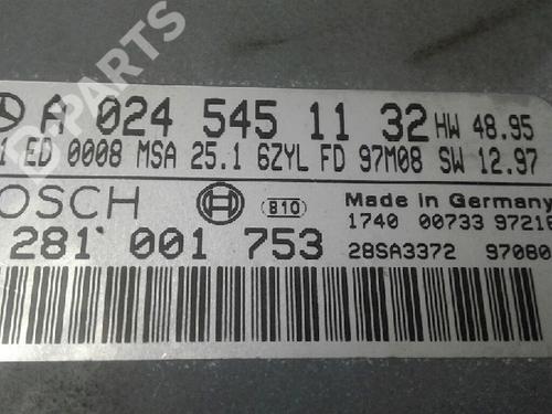 Engine control unit (ECU) MERCEDES-BENZ E-CLASS (W210) E 300 Turbo-D (210.025) | BP5568886M57 