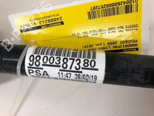 Left front driveshaft PEUGEOT 2008 I (CU_) 1.2 THP 130 / PureTech 130 | BP29217315M38