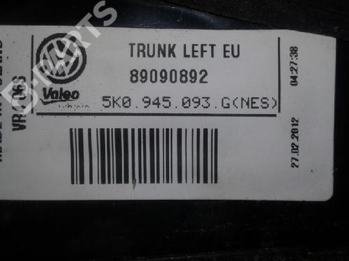 Left taillight VW GOLF VI (5K1) 1.4 | BP7875540C34 