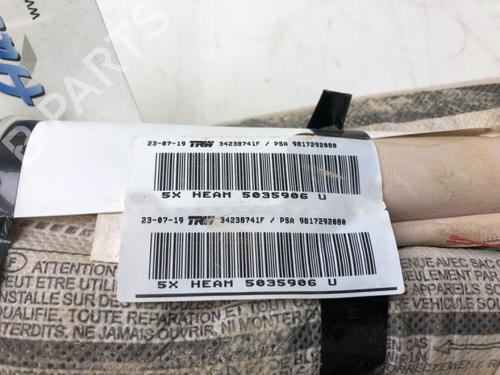 Right curtain airbag PEUGEOT RIFTER 1.5 BlueHDi 100 | BP14576002C12 