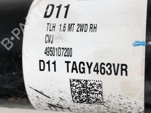 Right front driveshaft KIA SPORTAGE IV (QL, QLE) 1.6 GDI | BP30054472M39 