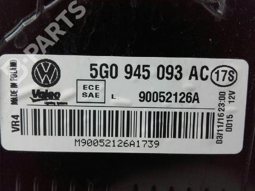 Left taillight VW GOLF VII (5G1, BQ1, BE1, BE2) 1.0 TSI | BP7284938C34 