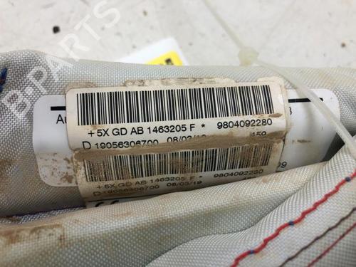 Right curtain airbag PEUGEOT 208 I (CA_, CC_) 1.2 THP 110 | BP14576811C12 