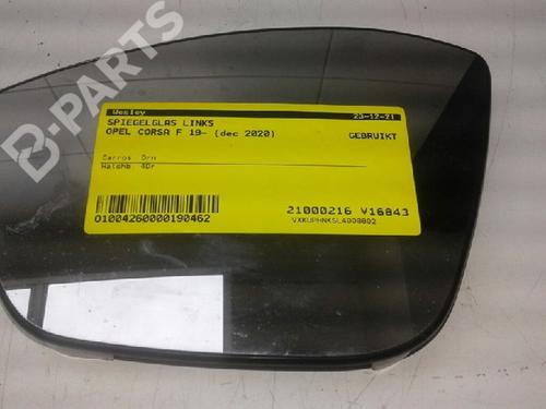 Used Left mirror glass Left mirror glass OPEL CORSA F (P2JO) 1.2 (68) (101 hp) 9103446 9103446