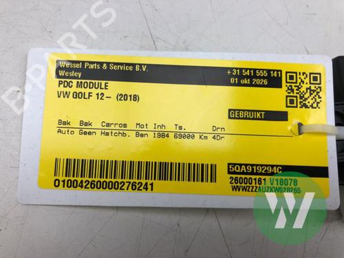 Used Electronic module Electronic module VW GOLF VII (5G1, BQ1, BE1, BE2) 2.0 GTI (245 hp) 39632827 39632827