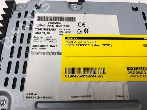Radio FORD TRANSIT V363 Van (FCD, FDD) 2.0 EcoBlue RWD | BP23847435E6 