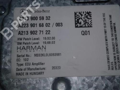 Used Control unit MERCEDES-BENZ EQV (W447) EQV 300 (447813, 447815) (204 hp) 9955640