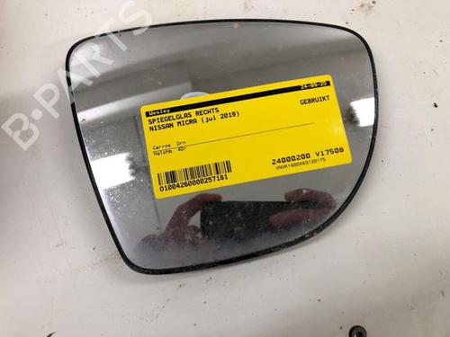 Used Right mirror glass NISSAN MICRA V (K14) 1.0 IG-T 100 (101 hp) 29405701