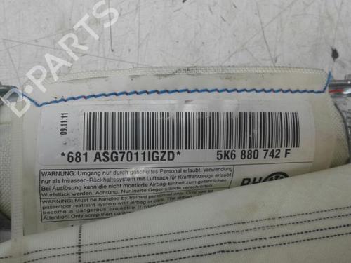 Right curtain airbag VW GOLF VI (5K1) 1.6 TDI | BP14573517C12 