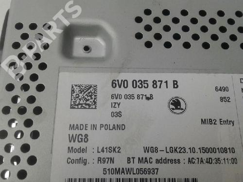 Radio SKODA FABIA III (NJ3) 1.2 TSI | BP8078367E6 