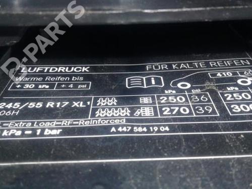 Fuel flap MERCEDES-BENZ EQV (W447) EQV 300 (447.813, 447.815) | BP9955766C131 