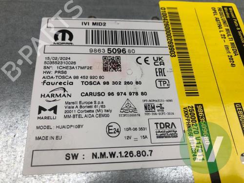 Used Control unit Control unit OPEL CROSSLAND X / CROSSLAND (P17, P2QO) 1.2 (75) (131 hp) 35798123 35798123