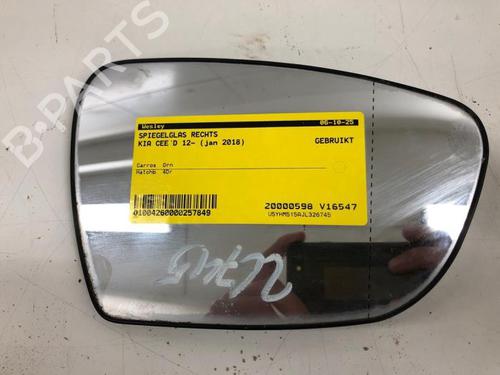 Spejlglas højre KIA CEE'D (JD) 1.4 CRDi 90 (90 hp) 29433241