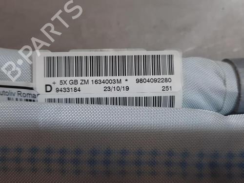 Right curtain airbag PEUGEOT 208 I (CA_, CC_) 1.5 BlueHDI 100 | BP23617933C12 