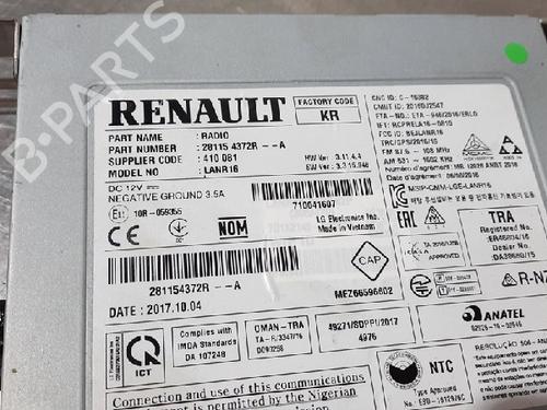 Radio RENAULT SCÉNIC IV (J9_) 1.5 dCi 110 | BP10870765E6 