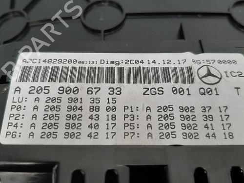 Instrument cluster MERCEDES-BENZ C-CLASS (W205) C 200 d (205.007) | BP10881769C47 