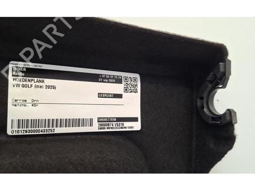 Rear parcel shelf VW GOLF VIII (CD1, DA1) 1.5 eHybrid | BP40240597C85 - Image 4