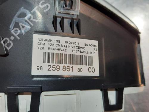 Instrument cluster PEUGEOT 208 I (CA_, CC_) 1.2 VTI 82 | BP23627112C47