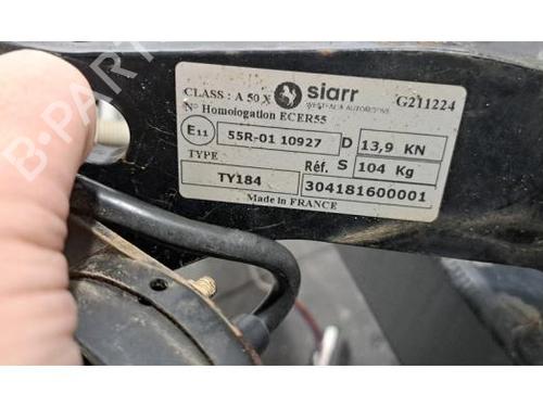 Tow ball/Mechanism CITROËN JUMPY III Van (V_) 2.0 BlueHDi 180 | BP30163788C141