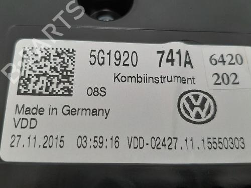 Instrument cluster VW GOLF VII (5G1, BQ1, BE1, BE2) 1.6 TDI | BP10874287C47 