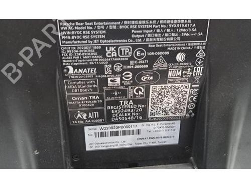 Display monitor PORSCHE TAYCAN (Y1A) Performance Battery Plus (Y1AAA1) | BP30824215C48