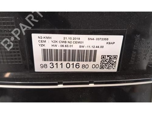 Instrument cluster PEUGEOT PARTNER Box Body/MPV (K9) 1.5 BlueHDi 100 | BP29379435C47 