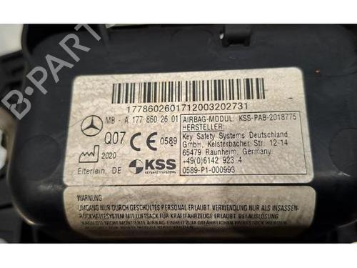 Passenger airbag MERCEDES-BENZ A-CLASS Saloon (V177) A 200 (177.187) | BP31655758C10