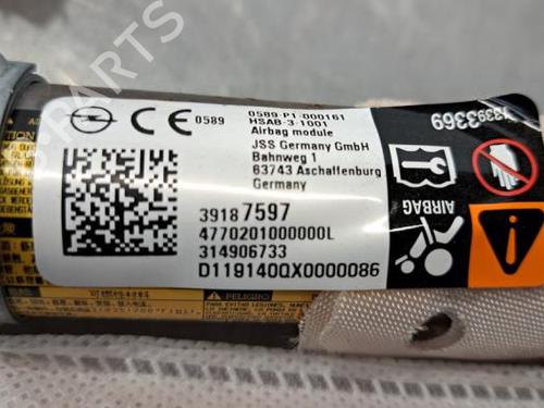 Left curtain airbag OPEL ASTRA K (B16) 1.6 CDTi (68) | BP19650368C11 