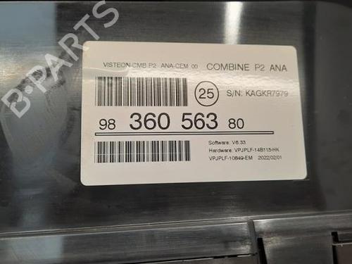 Instrument cluster PEUGEOT 208 II (UB_, UP_, UW_, UJ_) 1.5 BlueHDI 100 | BP23585519C47 