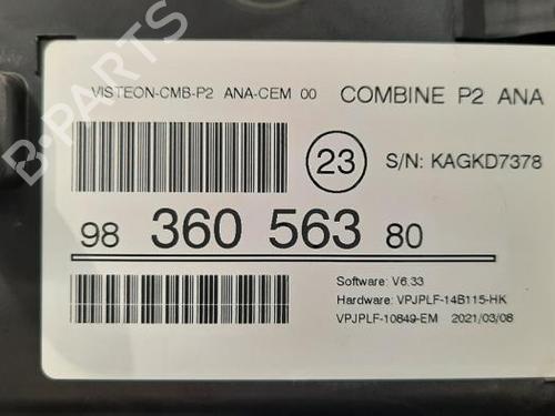 Instrument cluster PEUGEOT 208 II (UB_, UP_, UW_, UJ_) 1.5 BlueHDI 100 | BP23599181C47 