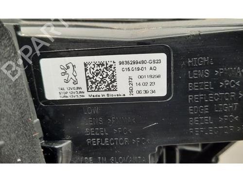 Left taillight PEUGEOT 308 III (FB_, FH_, FP_, F3_, FM_) Hybrid 136 (FPHPYC) | BP24832138C34 