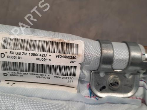 Right curtain airbag PEUGEOT 208 I (CA_, CC_) 1.5 BlueHDI 100 | BP15236558C12 