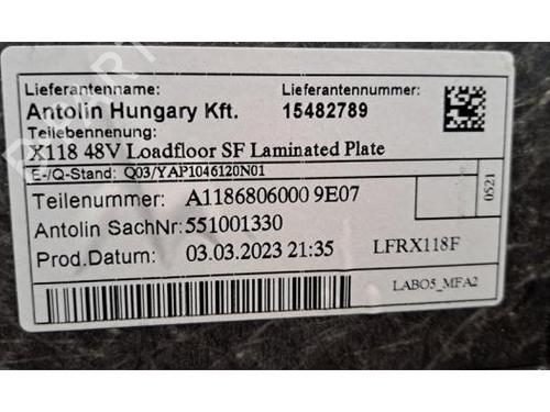 Luggage compartment floor MERCEDES-BENZ A-CLASS Saloon (V177) A 180 d (177.110) | BP29844555I33