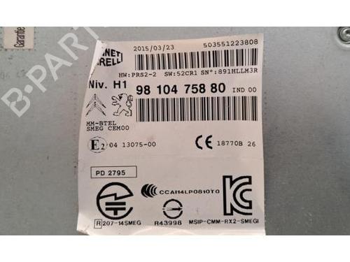Radio PEUGEOT 308 II (LB_, LP_, LW_, LH_, L3_) 1.6 BlueHDi 120 | BP29195591E6 