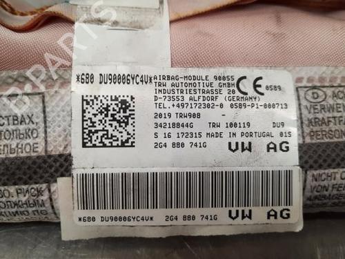 Left curtain airbag VW POLO VI (AW1, BZ1, AE1) 1.6 TDI | BP23600884C11 
