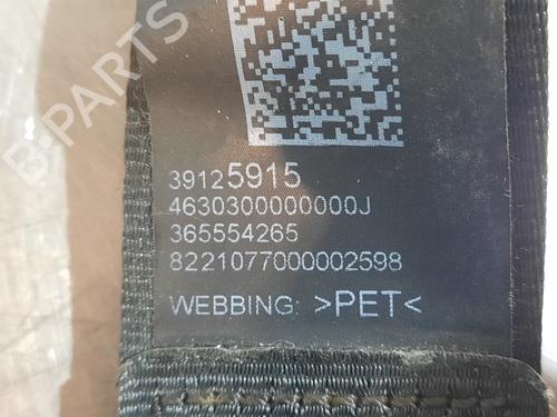 Rear center seatbelt OPEL CROSSLAND X / CROSSLAND (P17, P2QO) 1.2 (75) | BP15037560I27 