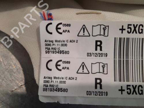 Right curtain airbag PEUGEOT 308 SW III (FC_, FJ_, FR_, F4_, FN_) PureTech 110 (FRHNPL) | BP10899781C12 