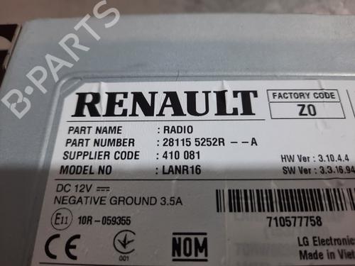 Radio RENAULT MEGANE IV Hatchback (B9A/M/N_) 1.2 TCe 130 (B9MR) | BP15788791E6 