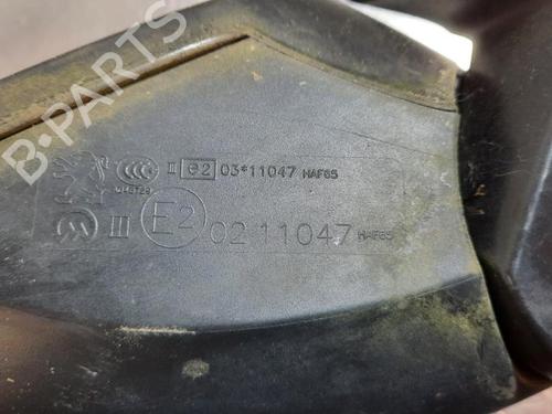 Left mirror PEUGEOT 2008 I (CU_) 1.2 THP 130 / PureTech 130 | BP19650457C26