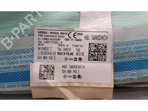 Right curtain airbag VW GOLF VII (5G1, BQ1, BE1, BE2) 2.0 R 4motion | BP29234396C12 