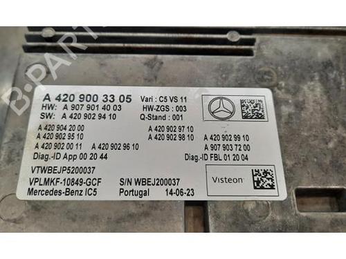 Radio MERCEDES-BENZ SPRINTER 3,5-t Van (B907, B910) 315 CDI RWD (907.631, 907.633, 907.635, 907.637) | BP21675034E6 
