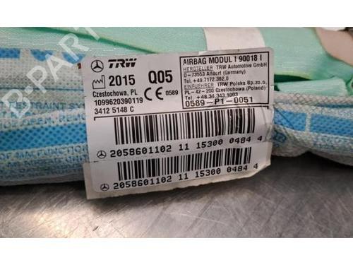 Right curtain airbag MERCEDES-BENZ B-CLASS Sports Tourer (W246, W242) Electric Drive / B 250 e (242.890) | BP29515466C12 