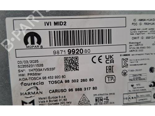 Electronic module PEUGEOT EXPERT Van (V_) 1.5 BlueHDi 120 | BP37515027M83 - Image 2
