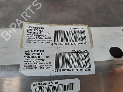 Passasjer kollisjonspute MERCEDES-BENZ S-CLASS (W221, V221) S 350 CDI | BP10882419C10 