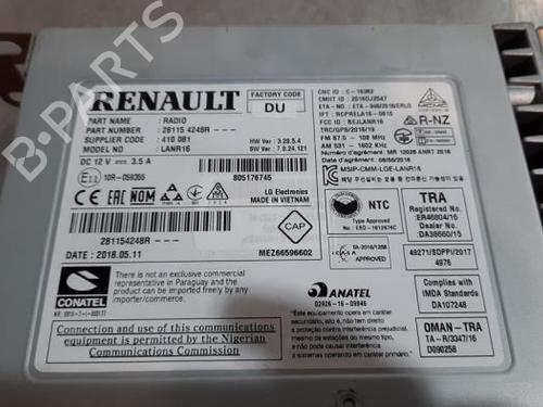 Radio RENAULT KADJAR (HA_, HL_) 1.6 dCi 130 4x4 (HLA4) | BP36508587E6 - Image 4