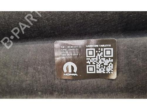Rear parcel shelf PEUGEOT 408 II (FP_, F3_) PureTech 130 (FPHNST) | BP24459273C85 