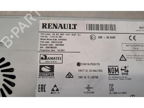 Electronic module RENAULT MEGANE IV Grandtour (K9A/M/N_) 1.5 Blue dCi 115 (K9A6) | BP30806920M83