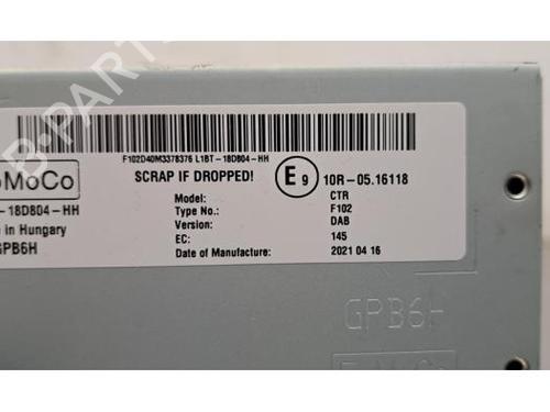 Radio FORD FIESTA VII (HJ, HF) 1.0 EcoBoost | BP25434480E6