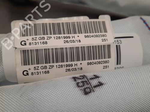 Used Left curtain airbag PEUGEOT 208 I (CA_, CC_) 1.2 VTI 82 (82 hp) 23588689