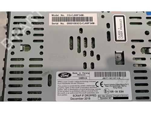 Radio FORD RANGER (TKE) 2.0 EcoBlue 4x4 | BP30194838E6 